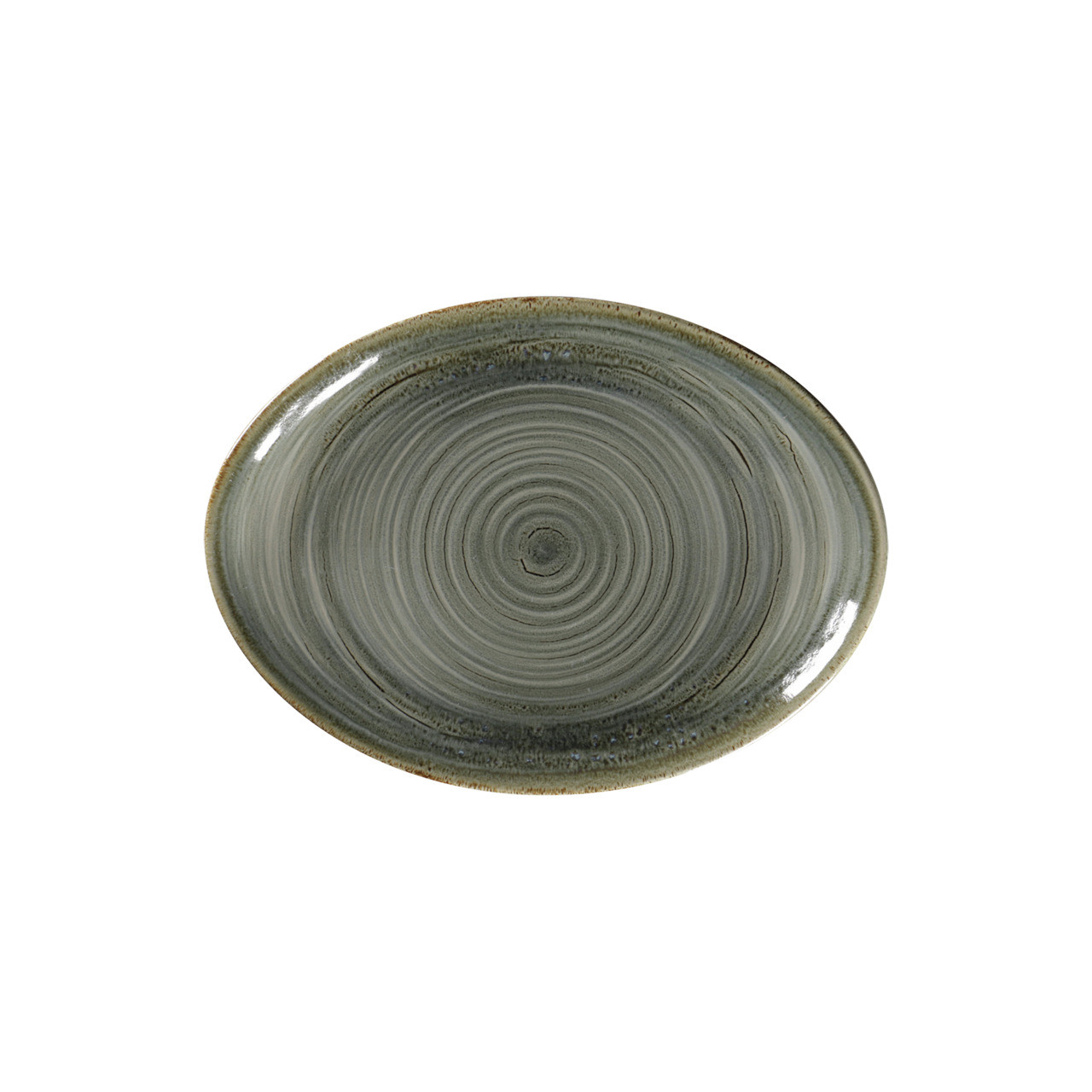 Spot, Platte oval 260 x 190 mm peridot green